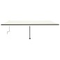 vidaXL Toldo de pie retráctil manual crema 600x350 cm vidaXL Toldo de pie retráctil manual crema 600x350 cm