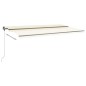 vidaXL Toldo de pie retráctil manual crema 600x350 cm vidaXL Toldo de pie retráctil manual crema 600x350 cm
