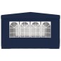 vidaXL Carpa profesional para fiestas con paredes azul 90 g/m² 4x4 m vidaXL Carpa profesional para fiestas con paredes azul 90 g/m² 4x4 m