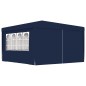 vidaXL Carpa profesional para fiestas con paredes azul 90 g/m² 4x4 m vidaXL Carpa profesional para fiestas con paredes azul 90 g/m² 4x4 m