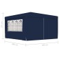 vidaXL Carpa profesional para fiestas con paredes azul 90 g/m² 4x4 m vidaXL Carpa profesional para fiestas con paredes azul 90 g/m² 4x4 m