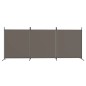 vidaXL Biombo divisor de 3 paneles de tela gris antracita 525x180 cm vidaXL Biombo divisor de 3 paneles de tela gris antracita 525x180 cm