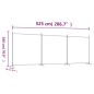 vidaXL Biombo divisor de 3 paneles de tela gris antracita 525x180 cm vidaXL Biombo divisor de 3 paneles de tela gris antracita 525x180 cm