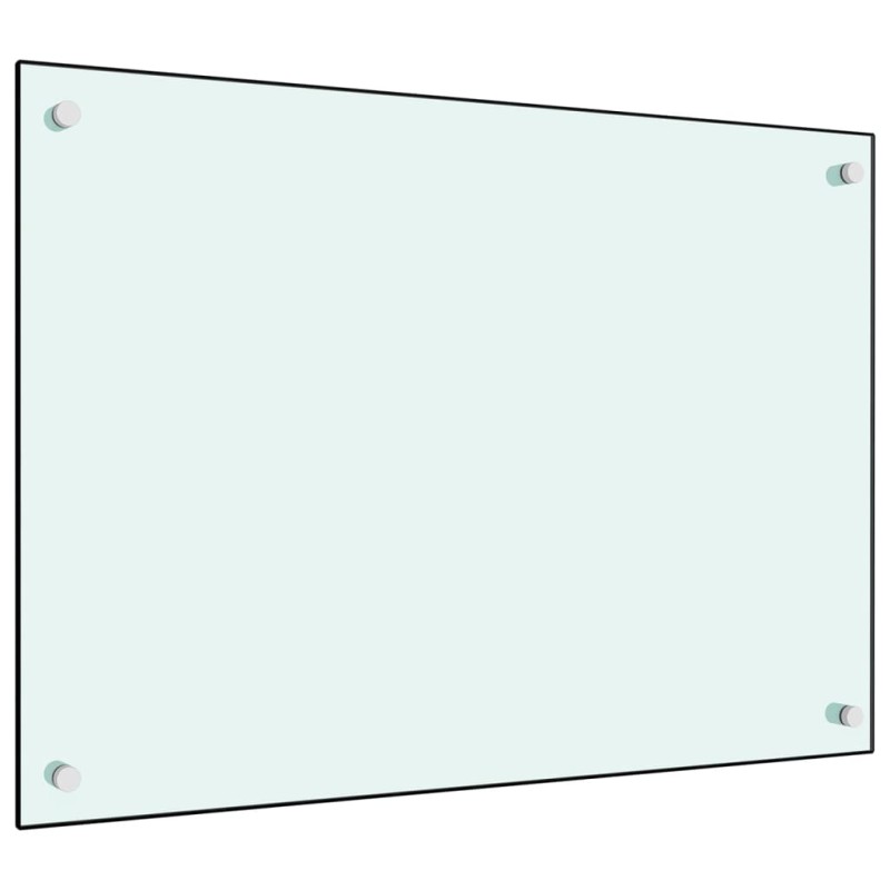 vidaXL Protección salpicaduras cocina vidrio templado blanco 70x50 cm vidaXL Protección salpicaduras cocina vidrio templado blanco 70x50 cm