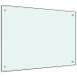 vidaXL Protección salpicaduras cocina vidrio templado blanco 70x50 cm vidaXL Protección salpicaduras cocina vidrio templado blanco 70x50 cm