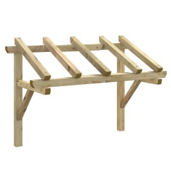 vidaXL Pérgola de puerta de madera maciza de pino 150x100x100 cm
