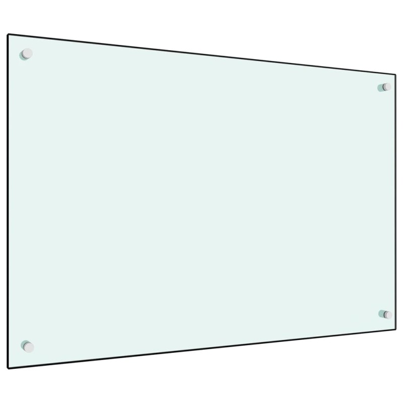 vidaXL Protección salpicaduras cocina vidrio templado blanco 90x60 cm vidaXL Protección salpicaduras cocina vidrio templado blanco 90x60 cm