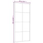 vidaXL Puerta corredera aluminio y vidrio ESG negra 90x205 cm vidaXL Puerta corredera aluminio y vidrio ESG negra 90x205 cm
