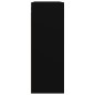 vidaXL Armario colgante de pared negro 69,5x32,5x90 cm