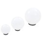 vidaXL Juego de lámparas de bola LED 3 pzas esféricas 20/30/40 cm PMMA vidaXL Juego de lámparas de bola LED 3 pzas esféricas 20/30/40 cm PMMA