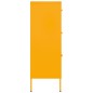 vidaXL Armario almacenamiento acero amarillo mostaza 80x35x101,5 cm