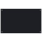  vidaXL Protección salpicaduras cocina vidrio templado negro 100x60 cm