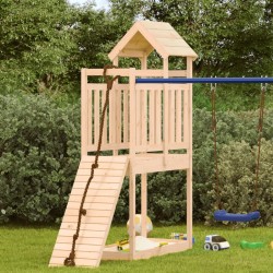 vidaXL Torre de juegos madera maciza de pino 52,5x110,5x214 cm