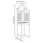 vidaXL Torre de juegos madera maciza de pino 52,5x110,5x214 cm