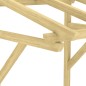 vidaXL Marquesina para puerta madera pino impregnada 100x100x80 cm vidaXL Marquesina para puerta madera pino impregnada 100x100x80 cm