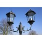 vidaXL Farola de jardín 2 brazos 230 cm verde oscuro/negro aluminio vidaXL Farola de jardín 2 brazos 230 cm verde oscuro/negro aluminio