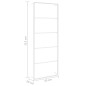 vidaXL Toallero de acero blanco 45x10x115 cm vidaXL Toallero de acero blanco 45x10x115 cm