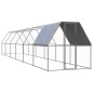 vidaXL Jaula gallinero de exterior de acero galvanizado 2x12x2 m vidaXL Jaula gallinero de exterior de acero galvanizado 2x12x2 m