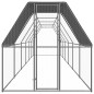vidaXL Jaula gallinero de exterior de acero galvanizado 2x12x2 m vidaXL Jaula gallinero de exterior de acero galvanizado 2x12x2 m