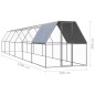 vidaXL Jaula gallinero de exterior de acero galvanizado 2x12x2 m vidaXL Jaula gallinero de exterior de acero galvanizado 2x12x2 m