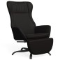 vidaXL Sillón de relax con reposapiés cuero artificial negro brillante vidaXL Sillón de relax con reposapiés cuero artificial negro brillante