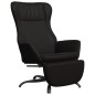 vidaXL Sillón de relax con reposapiés cuero artificial negro brillante vidaXL Sillón de relax con reposapiés cuero artificial negro brillante
