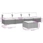 vidaXL Set de sofás de jardín 5 piezas y cojines ratán sintético negro vidaXL Set de sofás de jardín 5 piezas y cojines ratán sintético negro