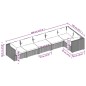 vidaXL Set muebles de jardín 6 piezas y cojines ratán sintético marrón