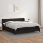 vidaXL Cama box spring con colchón cuero sintético negro 160x200 cm vidaXL Cama box spring con colchón cuero sintético negro 160x200 cm