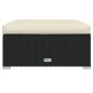 vidaXL Set de muebles de jardín 7 pzas y cojines ratán sintético negro vidaXL Set de muebles de jardín 7 pzas y cojines ratán sintético negro