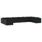 vidaXL Set de muebles de jardín 10 pzas cojines ratán sintético negro vidaXL Set de muebles de jardín 10 pzas cojines ratán sintético negro