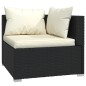 vidaXL Juego muebles de jardín 8 pzas y cojines ratán sintético negro vidaXL Juego muebles de jardín 8 pzas y cojines ratán sintético negro