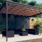vidaXL Set de muebles de jardín 11 pzas cojines ratán sintético negro