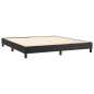vidaXL Cama box spring con colchón cuero sintético negro 180x200 cm vidaXL Cama box spring con colchón cuero sintético negro 180x200 cm