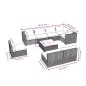 vidaXL Set de muebles de jardín 9 pzas y cojines ratán sintético negro vidaXL Set de muebles de jardín 9 pzas y cojines ratán sintético negro