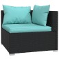 vidaXL Set de muebles de jardín 10 pzas cojines ratán sintético negro vidaXL Set de muebles de jardín 10 pzas cojines ratán sintético negro