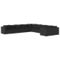 vidaXL Set de muebles de jardín 10 pzas cojines ratán sintético negro vidaXL Set de muebles de jardín 10 pzas cojines ratán sintético negro