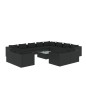 vidaXL Set de muebles de jardín 13 pzas cojines ratán sintético negro vidaXL Set de muebles de jardín 13 pzas cojines ratán sintético negro