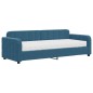 vidaXL Sofá cama con colchón terciopelo azul 80x200 cm vidaXL Sofá cama con colchón terciopelo azul 80x200 cm