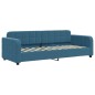 vidaXL Sofá cama con colchón terciopelo azul 80x200 cm vidaXL Sofá cama con colchón terciopelo azul 80x200 cm