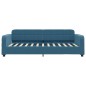vidaXL Sofá cama con colchón terciopelo azul 80x200 cm vidaXL Sofá cama con colchón terciopelo azul 80x200 cm