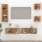 vidaXL Set de muebles para TV 5 pzas madera contrachapada roble Sonoma vidaXL Set de muebles para TV 5 pzas madera contrachapada roble Sonoma