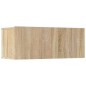 vidaXL Set de muebles para TV 5 pzas madera contrachapada roble Sonoma vidaXL Set de muebles para TV 5 pzas madera contrachapada roble Sonoma