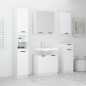 vidaXL Juego de armarios de baño 5 piezas madera contrachapada blanco vidaXL Juego de armarios de baño 5 piezas madera contrachapada blanco