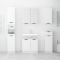 vidaXL Juego de armarios de baño 5 piezas madera contrachapada blanco vidaXL Juego de armarios de baño 5 piezas madera contrachapada blanco