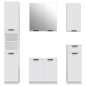 vidaXL Juego de armarios de baño 5 piezas madera contrachapada blanco vidaXL Juego de armarios de baño 5 piezas madera contrachapada blanco