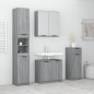 vidaXL Set de armario de baño 4 pzas madera contrachapada gris sonoma vidaXL Set de armario de baño 4 pzas madera contrachapada gris sonoma