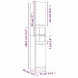 vidaXL Set de armario de baño 4 pzas madera contrachapada gris sonoma vidaXL Set de armario de baño 4 pzas madera contrachapada gris sonoma