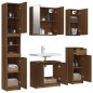 vidaXL Set de muebles de baño 5 pzas madera contrachapada marrón roble vidaXL Set de muebles de baño 5 pzas madera contrachapada marrón roble
