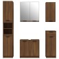 vidaXL Set de muebles de baño 5 pzas madera contrachapada marrón roble vidaXL Set de muebles de baño 5 pzas madera contrachapada marrón roble
